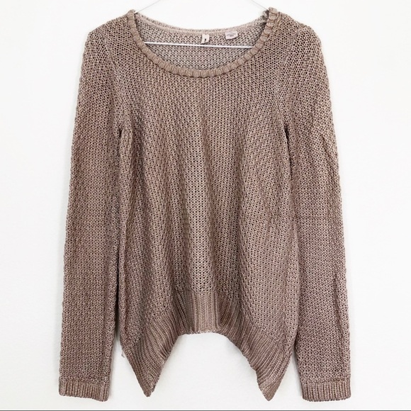 ANTHROPOLOGIE MOTH Metallic Knit Pullover Sweater - Picture 1 of 5